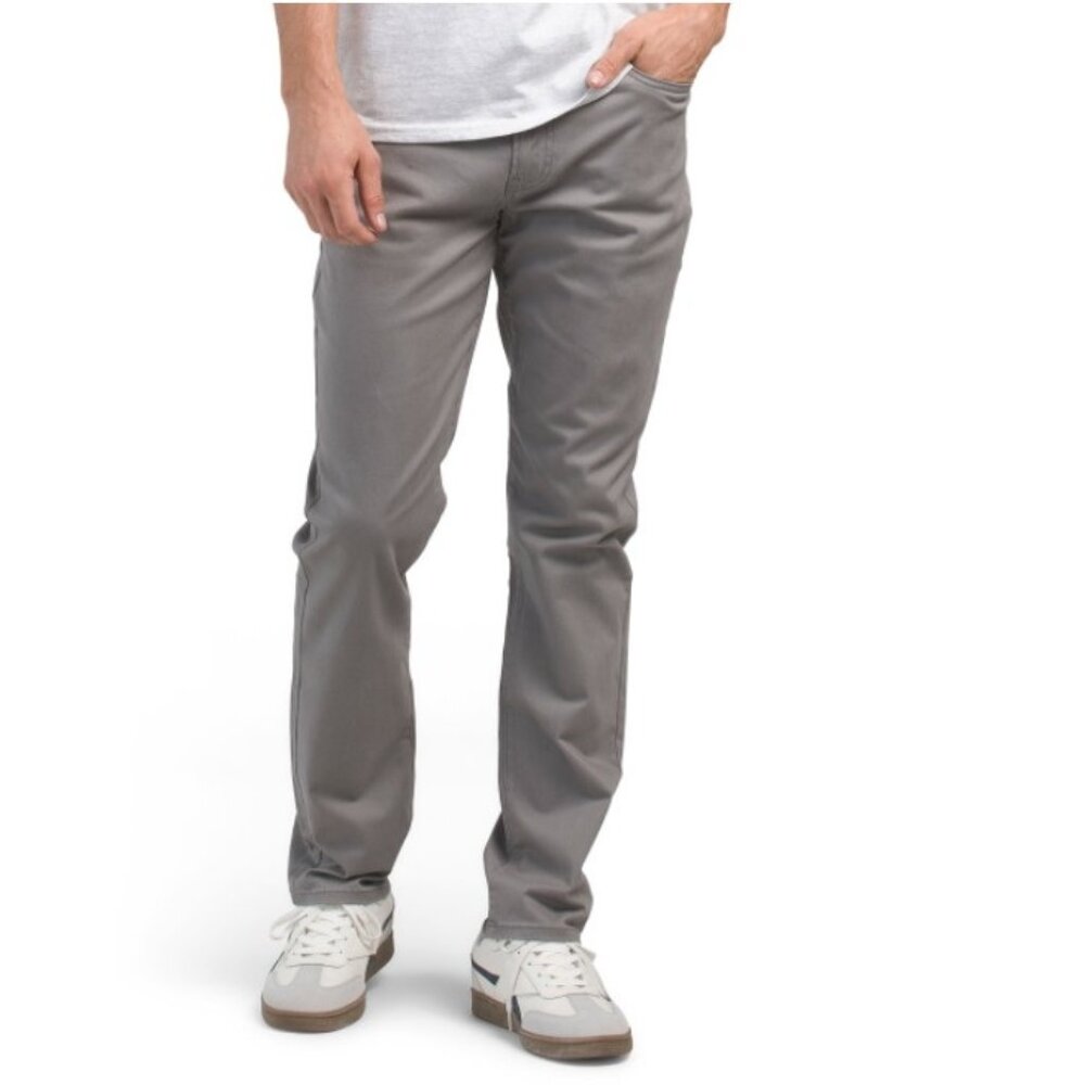 LUCKY BRAND 410 Athletic Straight Gray Pants